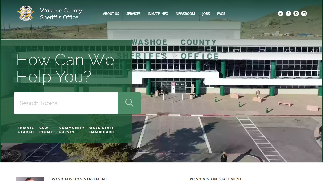 Services for Inmates - Washoe County Sheriff's Office